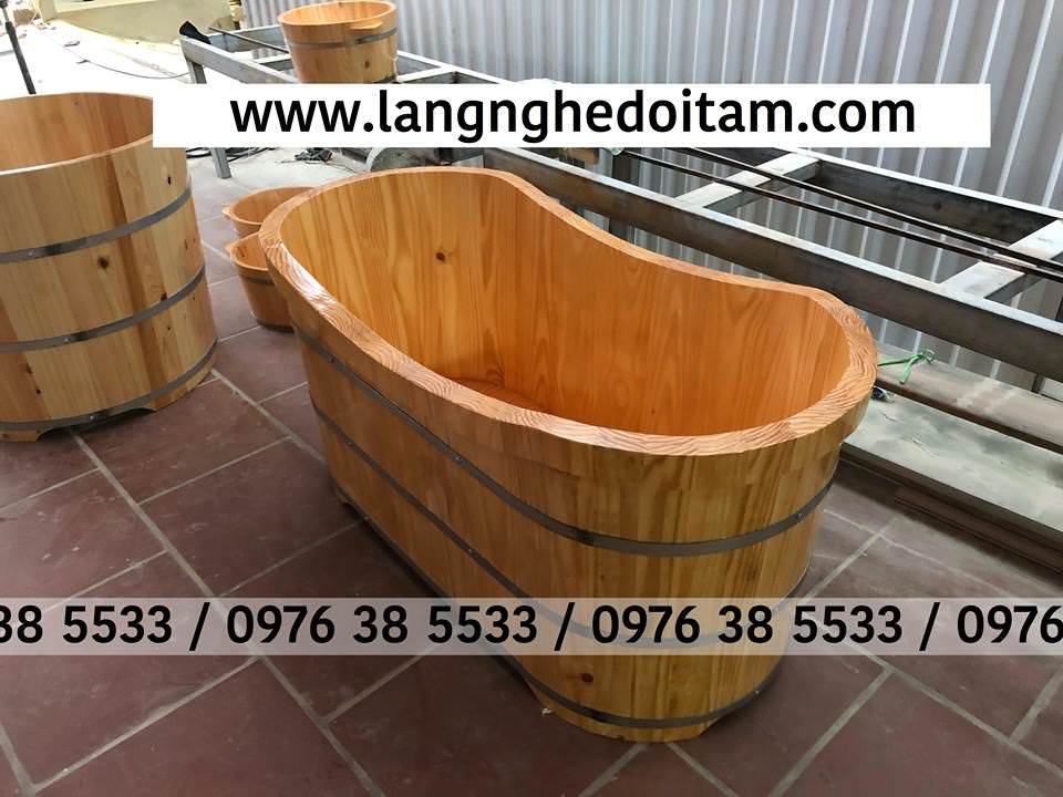 Bán bồn tắm gỗ thông tại tphcm