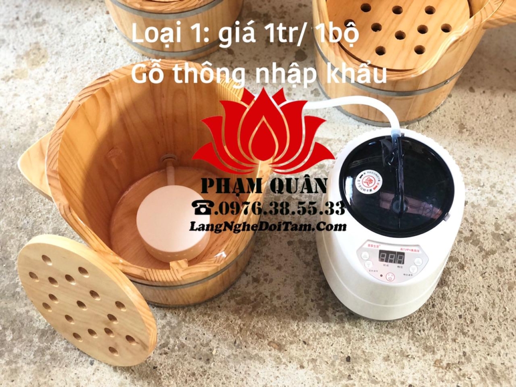 Thùng Xông đàu bằng gỗ thông nhập khẩu