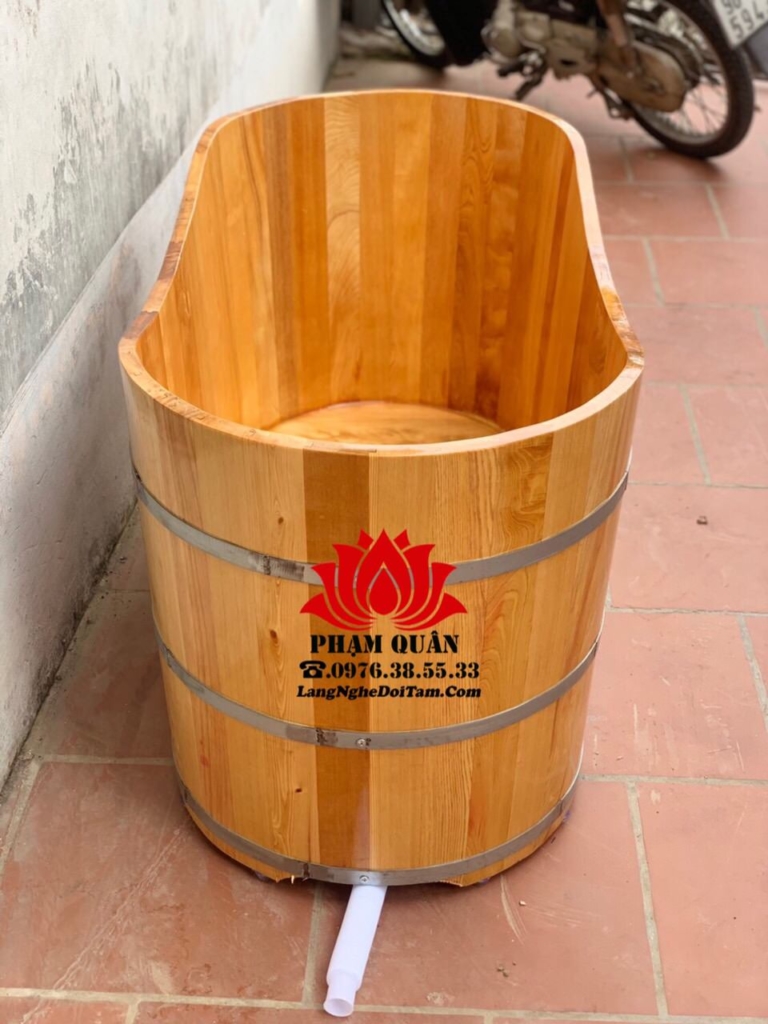 Bán bồn tắm bằng gỗ Pomu Việt